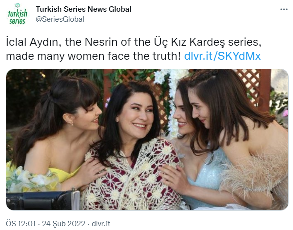 Üç Kız Kardeş dizisi sosyal medya paylaşımları