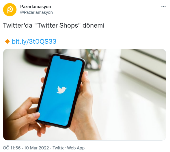 Twitter alışveriş özelliği